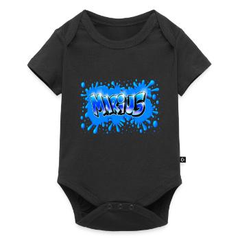 Graffiti Marius Splash - Body à manches courtes Premium Bébé - noir - Devant