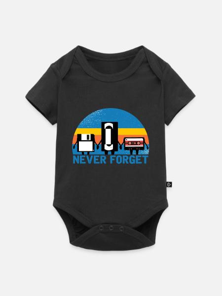 Never Forget - Baby Premium short-sleeve bodysuit - black