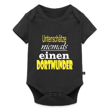 Dortmund - Baby Premium Kurzarmbody - Schwarz - Vorne