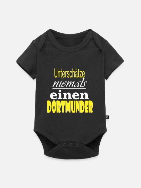 Dortmund - Baby Premium Kurzarmbody - Schwarz