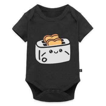 Grille-pain et pain - Body à manches courtes Premium Bébé - noir - Devant