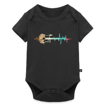 Bassist battement du cœur guitare basse guitare basse - Body à manches courtes Premium Bébé - noir - Devant