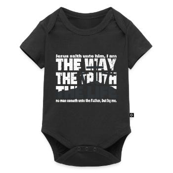 Jesus Christ the Way the Truth and the Life - Baby Premium short-sleeve bodysuit - black - Front