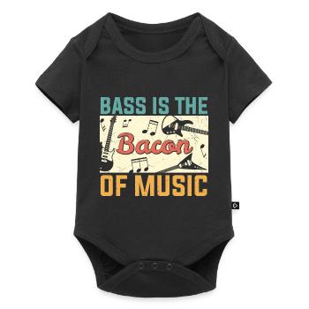La basse est le bacon de Music Guitar Player - Body à manches courtes Premium Bébé - noir - Devant