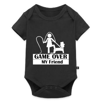 GAME OVER MON AMI - Body à manches courtes Premium Bébé - noir - Devant