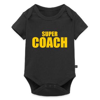 Coach - Baby Premium short-sleeve bodysuit - black - Front