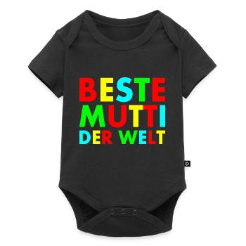 Beste mutti der welt - Baby Premium Kurzarmbody - Schwarz - Vorne