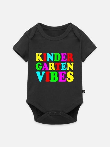 kindergarten vibes - Baby Premium Kurzarmbody - Schwarz