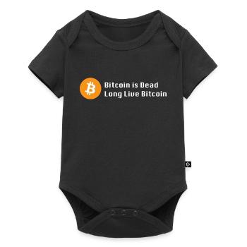 Bitcoin is dead - Body à manches courtes Premium Bébé - noir - Devant