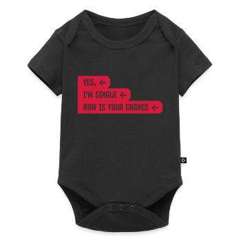 single now your chance - Baby Premium short-sleeve bodysuit - black - Front
