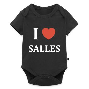 i love salles - Body à manches courtes Premium Bébé - noir - Devant
