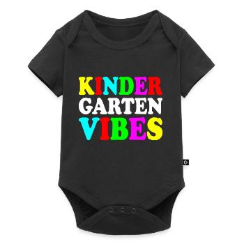 kindergarten vibes - Body à manches courtes Premium Bébé - noir - Devant