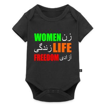 Women life freedom - Baby Premium short-sleeve bodysuit - black - Front