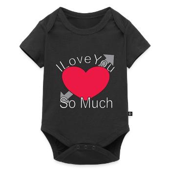 Je t’aime tellement - Body à manches courtes Premium Bébé - noir - Devant