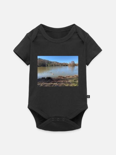 nature - Baby Premium Kurzarmbody - Schwarz