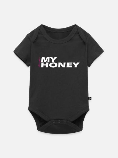 My Honey Geschenk white - Baby Premium Kurzarmbody - Schwarz