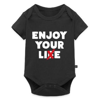 Enjoy Your Lie - Baby Premium short-sleeve bodysuit - black - Front