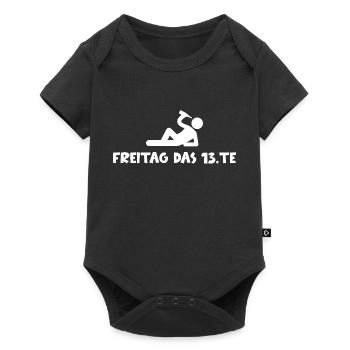 Lustiger Spruch Witzig Humor Geschenkidee - Baby Premium Kurzarmbody - Schwarz - Vorne