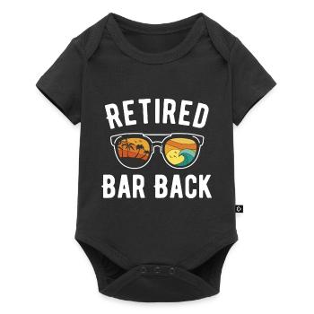 Beachy Retirement Vibes with Bar Scene - Baby Premium short-sleeve bodysuit - black - Front