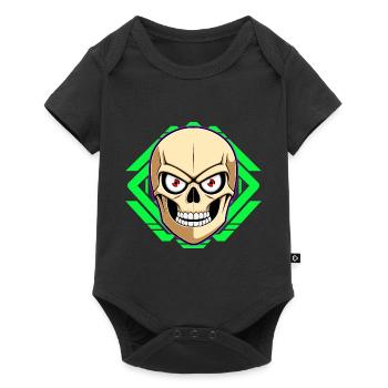 Skull - Baby Premium short-sleeve bodysuit - black - Front