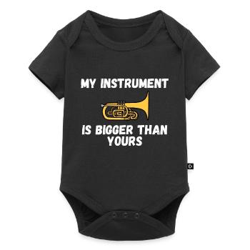 Marching Band Mellophone Musician - Baby Premium Kurzarmbody - Schwarz - Vorne