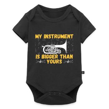 Marching Band Mellophone Musician - Baby Premium Kurzarmbody - Schwarz - Vorne