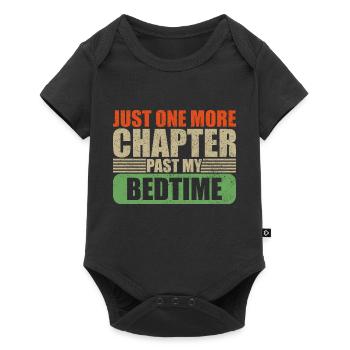Bedtime One More Chapter Book Lover - Baby Premium Kurzarmbody - Schwarz - Vorne