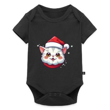Cat Christmas Christmas Cat Cute Cartoon - Baby Premium short-sleeve bodysuit - black - Front