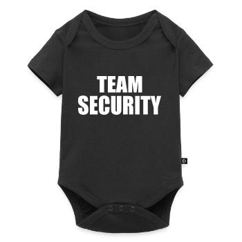 Team security - Baby Premium Kurzarmbody - Schwarz - Vorne