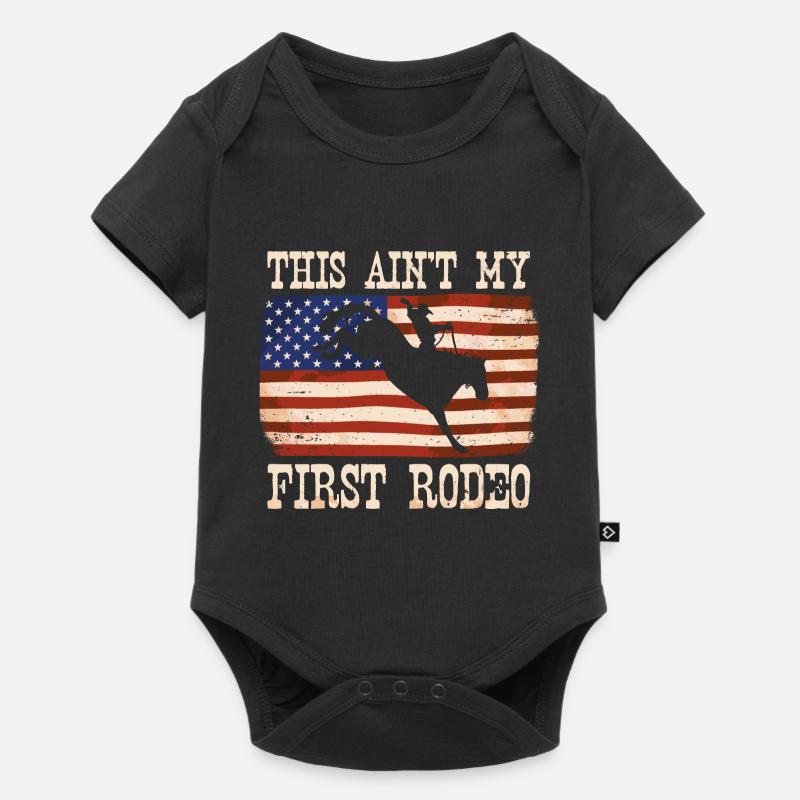 Ce n’est pas mon premier rodéo femmes rodéo cowboy - Body à manches courtes Premium Bébé - noir