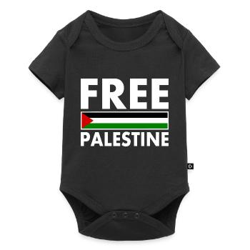 Free palestine - Body à manches courtes Premium Bébé - noir - Devant