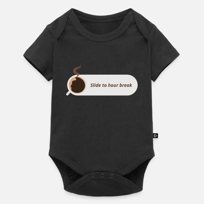 Rutsche zur einstündigen Pause - Baby Premium Kurzarmbody - Schwarz