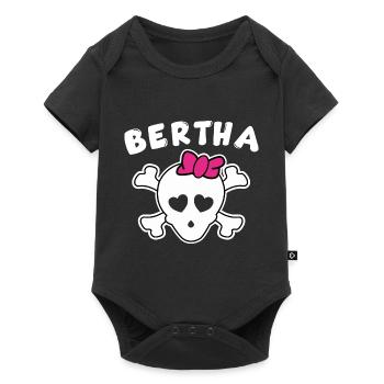 Pirate Bertha Design for Girls and Women - Baby Premium short-sleeve bodysuit - black - Front