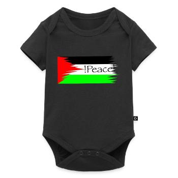 Palestine Peace - Baby Premium Kurzarmbody - Schwarz - Vorne