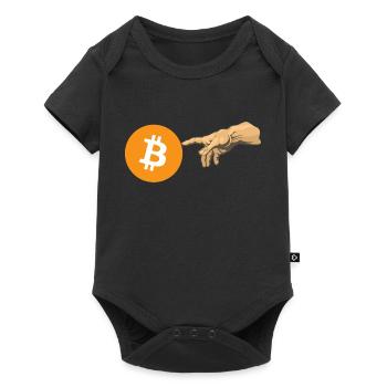 Crypto Creation Hand 1 - Baby Premium short-sleeve bodysuit - black - Front