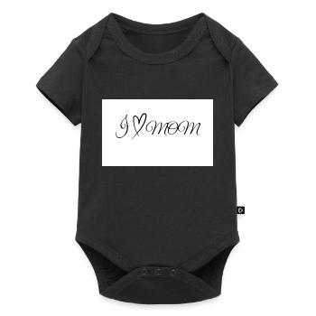 Mom - Baby Premium short-sleeve bodysuit - black - Front