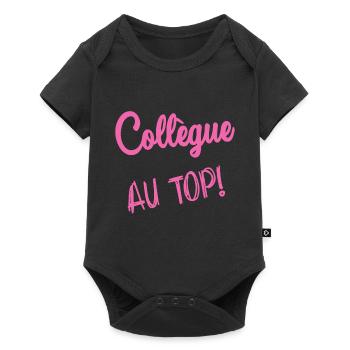 RETRAITE. RETRAITE. RETRAITEE. SENIOR. MAMIE. PAPY - Body à manches courtes Premium Bébé - noir - Devant
