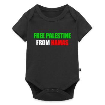 Free palestine - Body à manches courtes Premium Bébé - noir - Devant