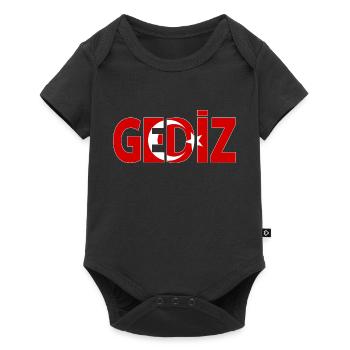 Gediz Turquie Drapeau Kütahya - Body à manches courtes Premium Bébé - noir - Devant