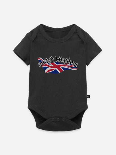 United kingdom - Baby Premium Kurzarmbody - Schwarz