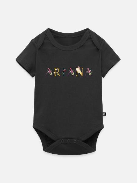 Ariana - Baby Premium Kurzarmbody - Schwarz