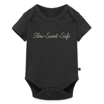 Le calme, c’est la rébellion. Soft Life Self Care - Body à manches courtes Premium Bébé - noir - Devant