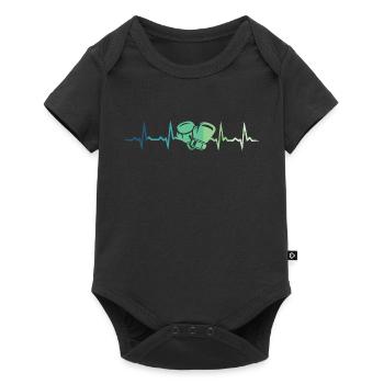 Boxe cadeau boxe battement de coeur arts martiaux - Body à manches courtes Premium Bébé - noir - Devant