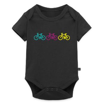 three bikes - Body à manches courtes Premium Bébé - noir - Devant