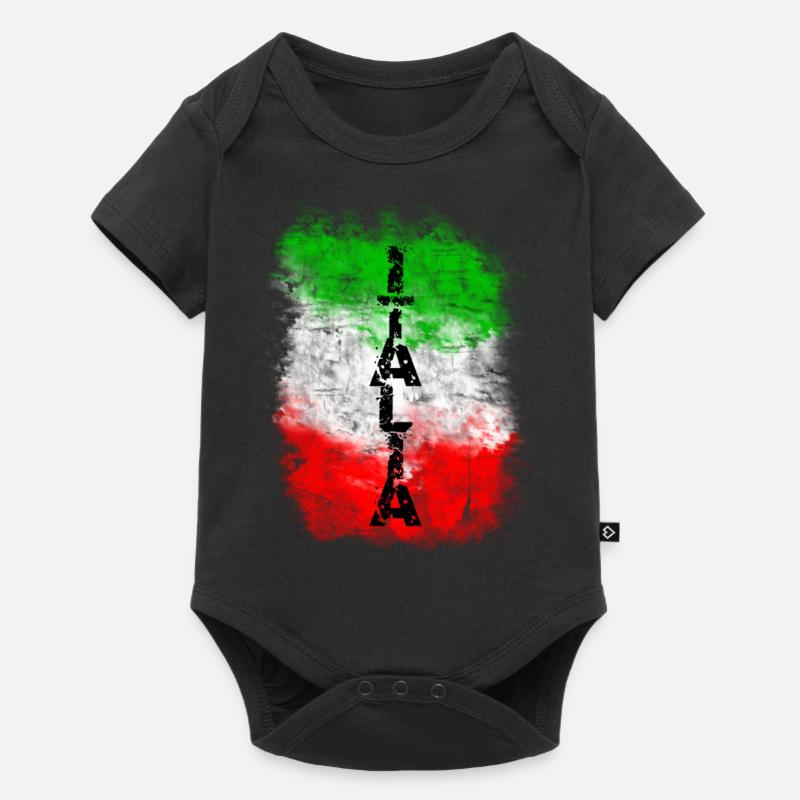 italia - Body à manches courtes Premium Bébé - noir