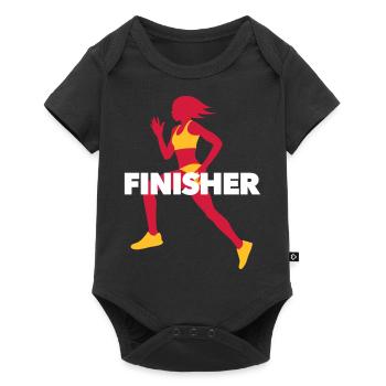 Running Finisher - Run - Fitness - Baby Premium short-sleeve bodysuit - black - Front