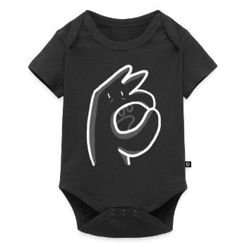 Bonhomme O - Baby Premium short-sleeve bodysuit - black - Front