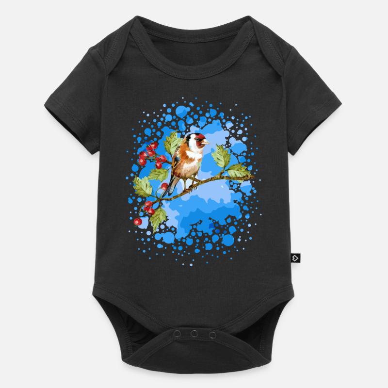 oiseau - Body à manches courtes Premium Bébé - noir