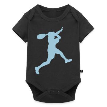 squash raquette player sport2 - Body à manches courtes Premium Bébé - noir - Devant