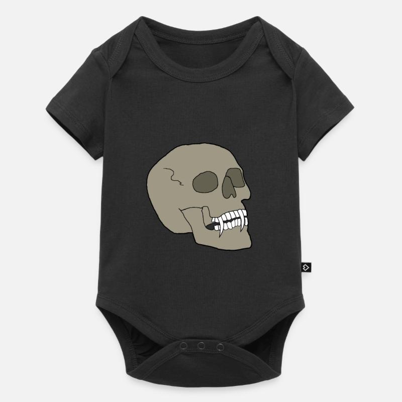 Tête de mort - Body à manches courtes Premium Bébé - noir